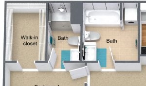 Two bedroom One car garage